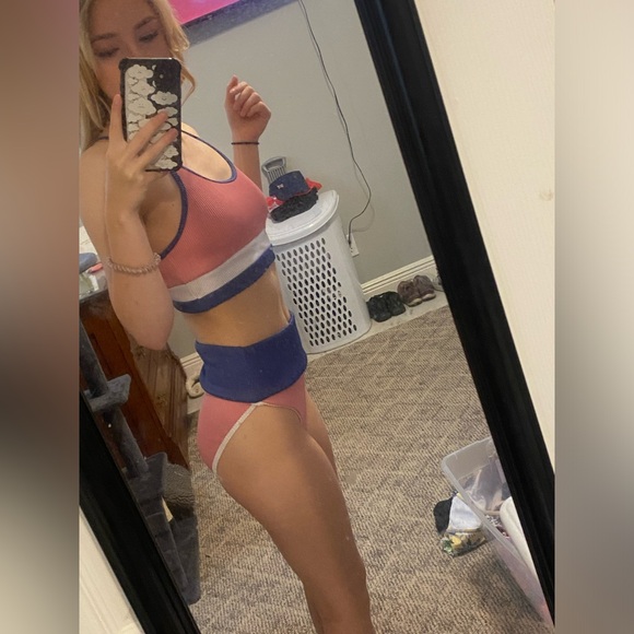 high waisted two piece swim suit - Picture 2 of 3